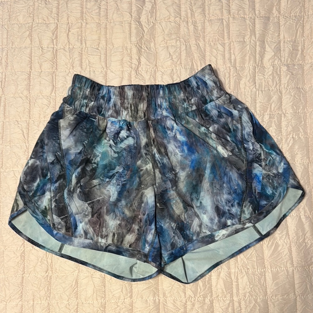 Women's Blue Tie-Dye Shorts